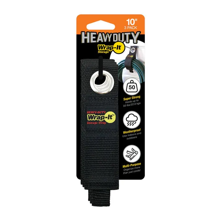 10-inch Heavy-Duty Storage Straps - 3 Pack