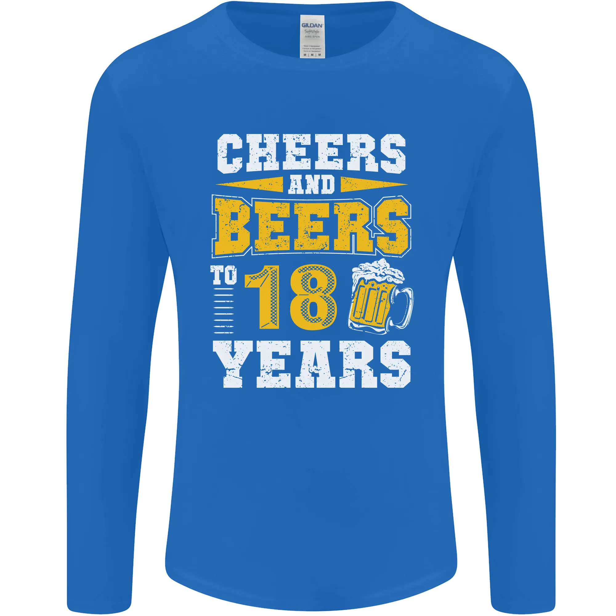 18th Birthday 18 Year Old Funny Alcohol Mens Long Sleeve T-Shirt