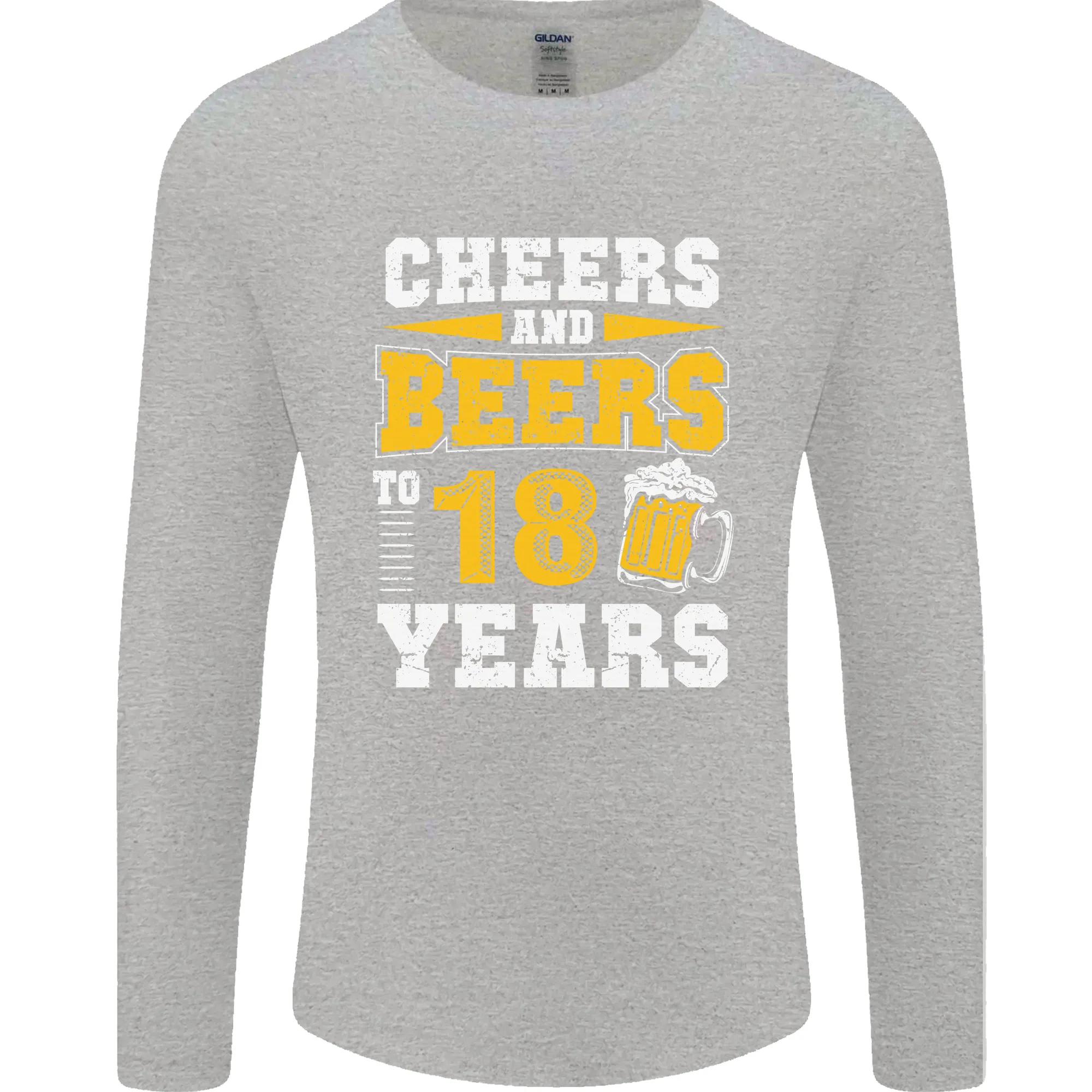 18th Birthday 18 Year Old Funny Alcohol Mens Long Sleeve T-Shirt