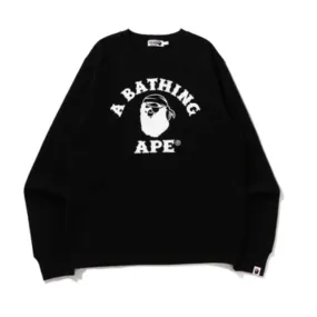 A BATHING APE PIRATE CREWNECK (Black)