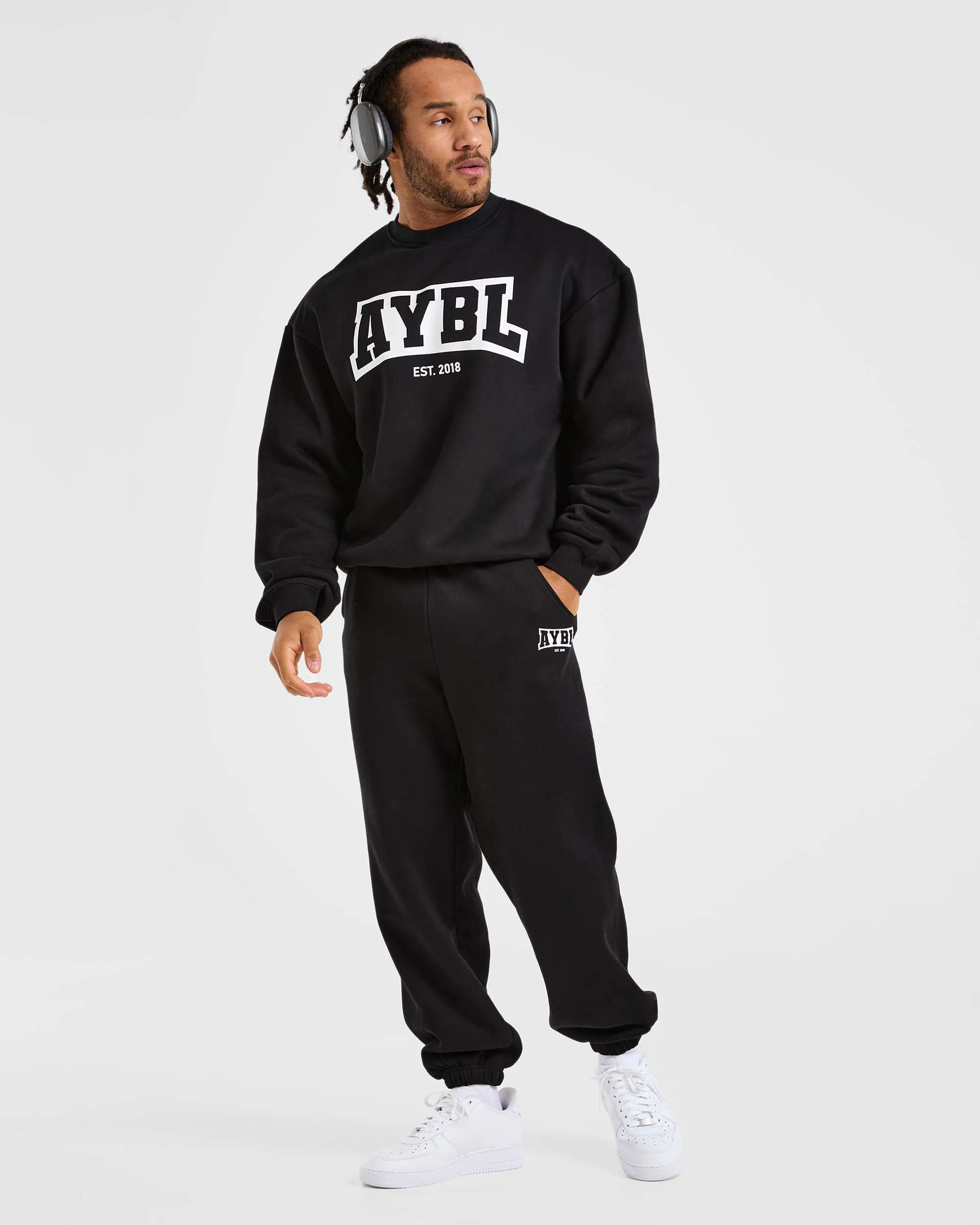 Academy Oversized Joggers - Black