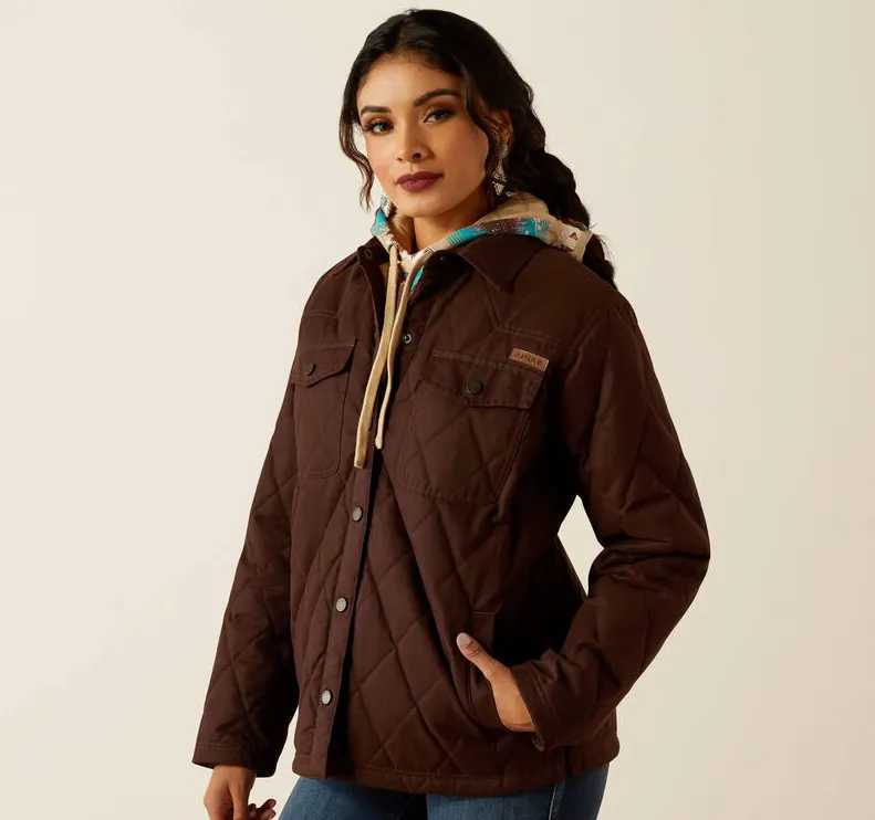 Ariat Women's Mole Grizzly Quilted Barn Jacket 10052401