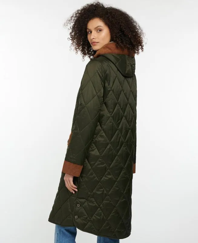 Barbour Mickley Ladies Quilted Coat - Sage/Ancient