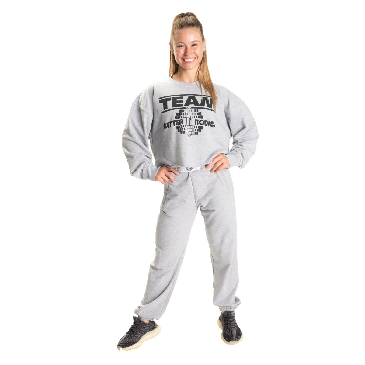 Better Bodies Highbridge Sweatpants V2 - Grey Melange