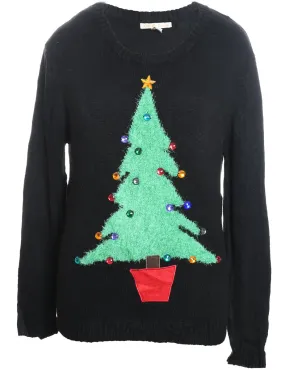 Black Christmas Jumper - XL