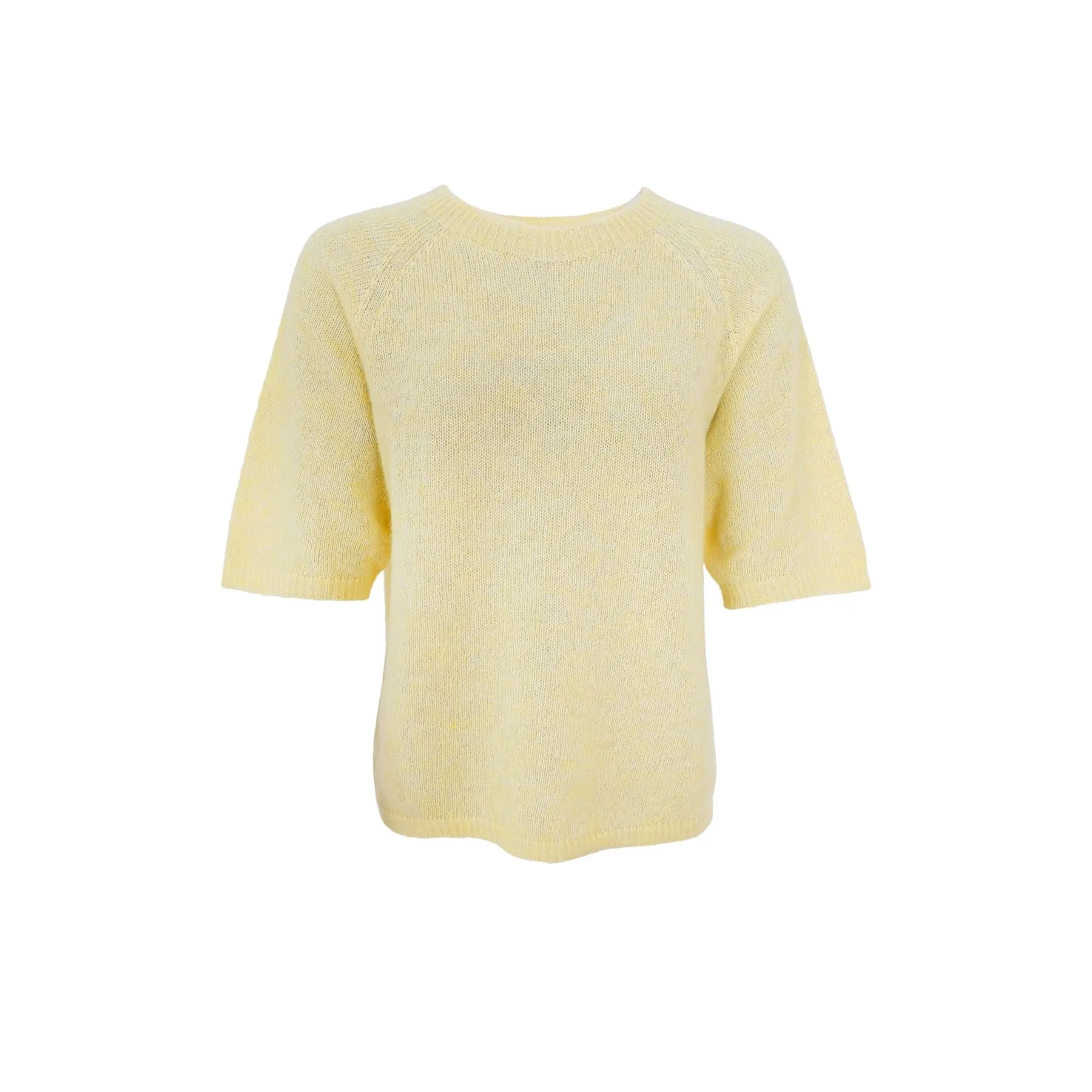 Black Colour - Bcdell Knit Jumper - Pastel Yellow