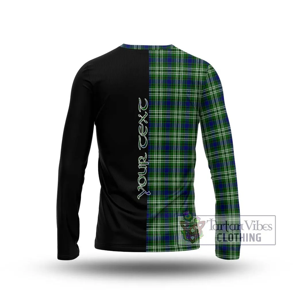 Blackadder Tartan Long Sleeve T-Shirt with Family Crest and Half Of Me Style