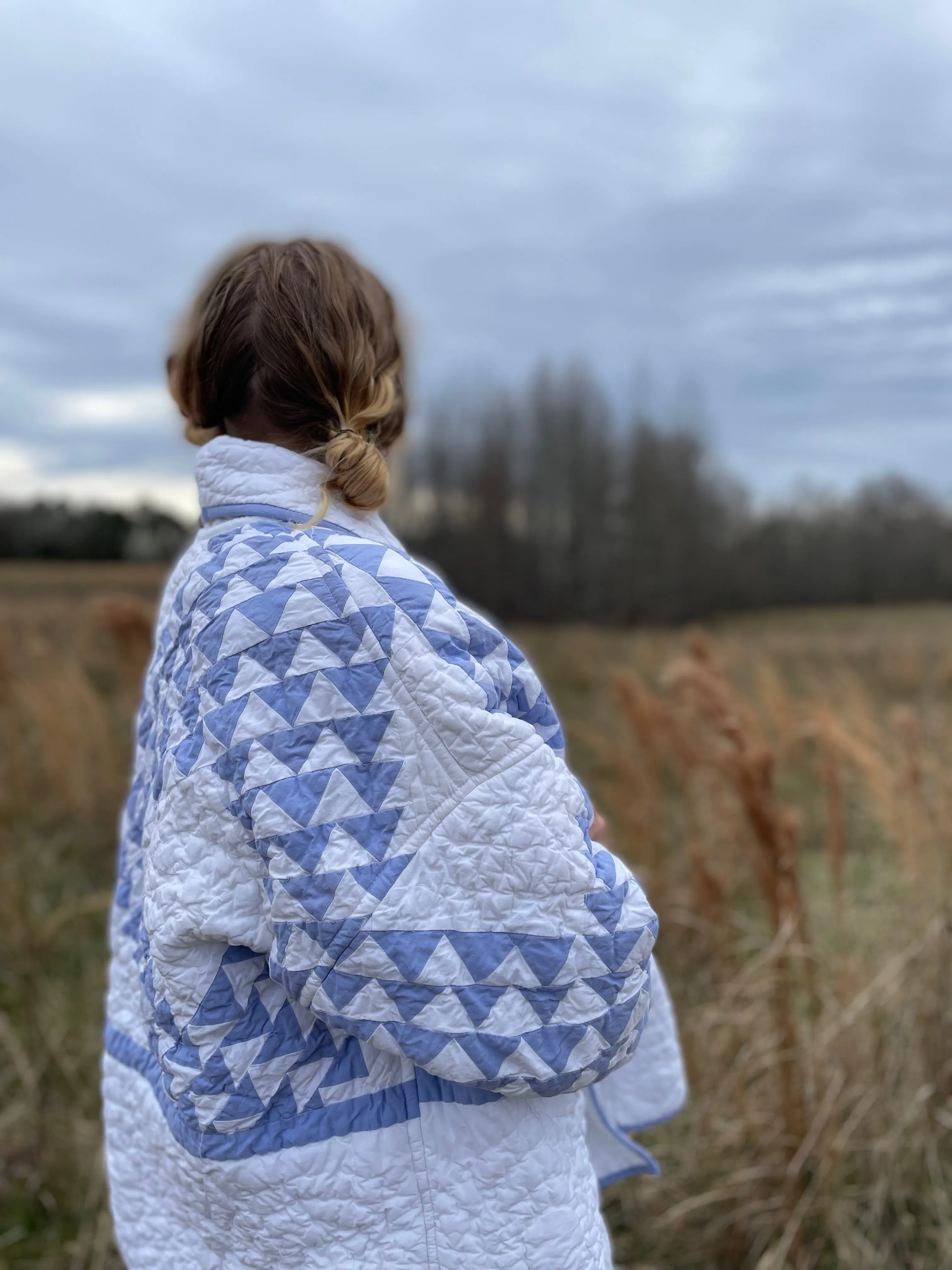 Blue and White Emma Jacket