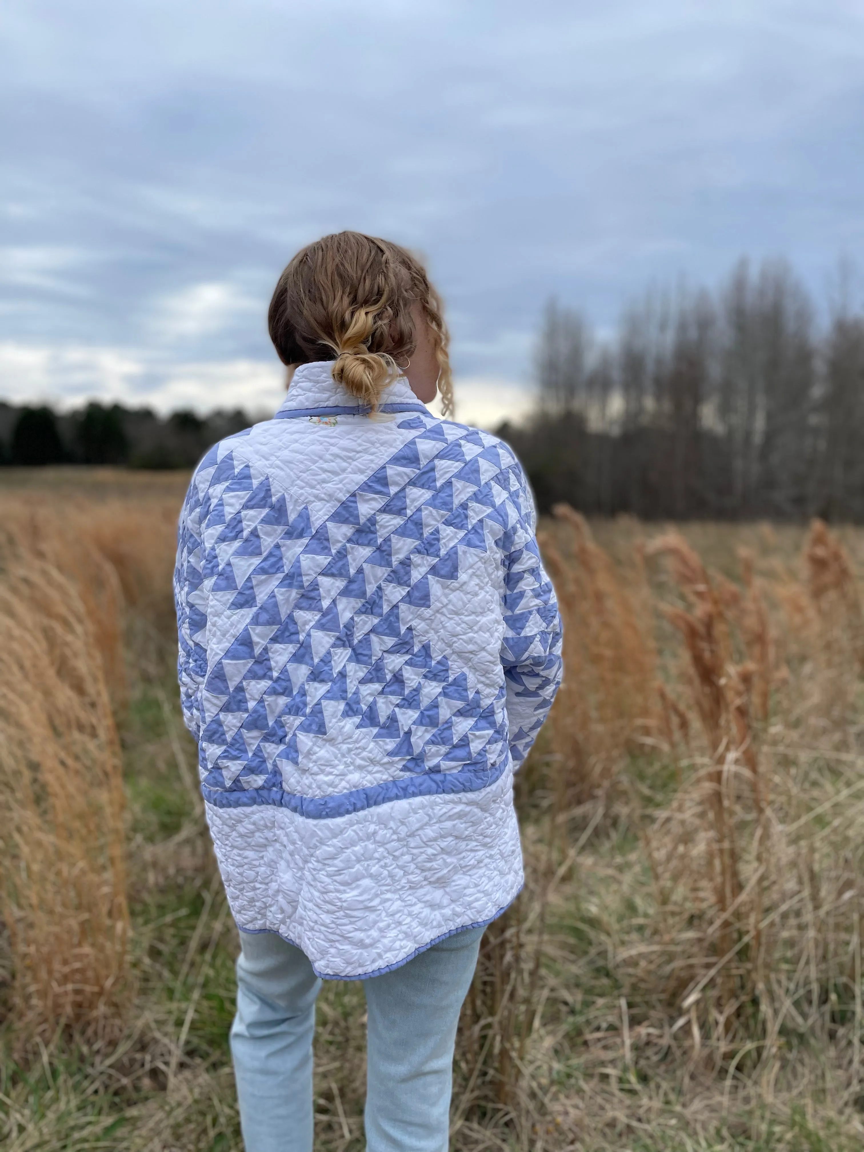 Blue and White Emma Jacket