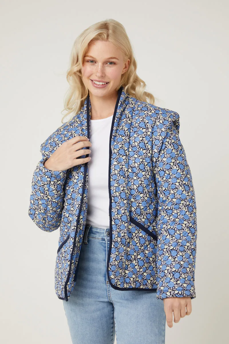 Blue Quilted Vest