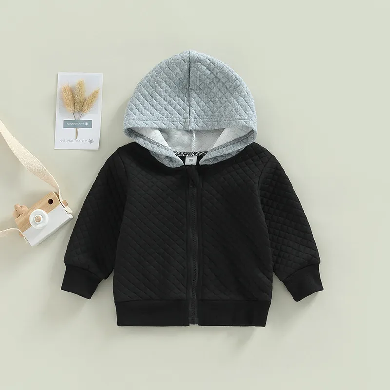 Boy’s Diamond Quilted Hooded Jacket