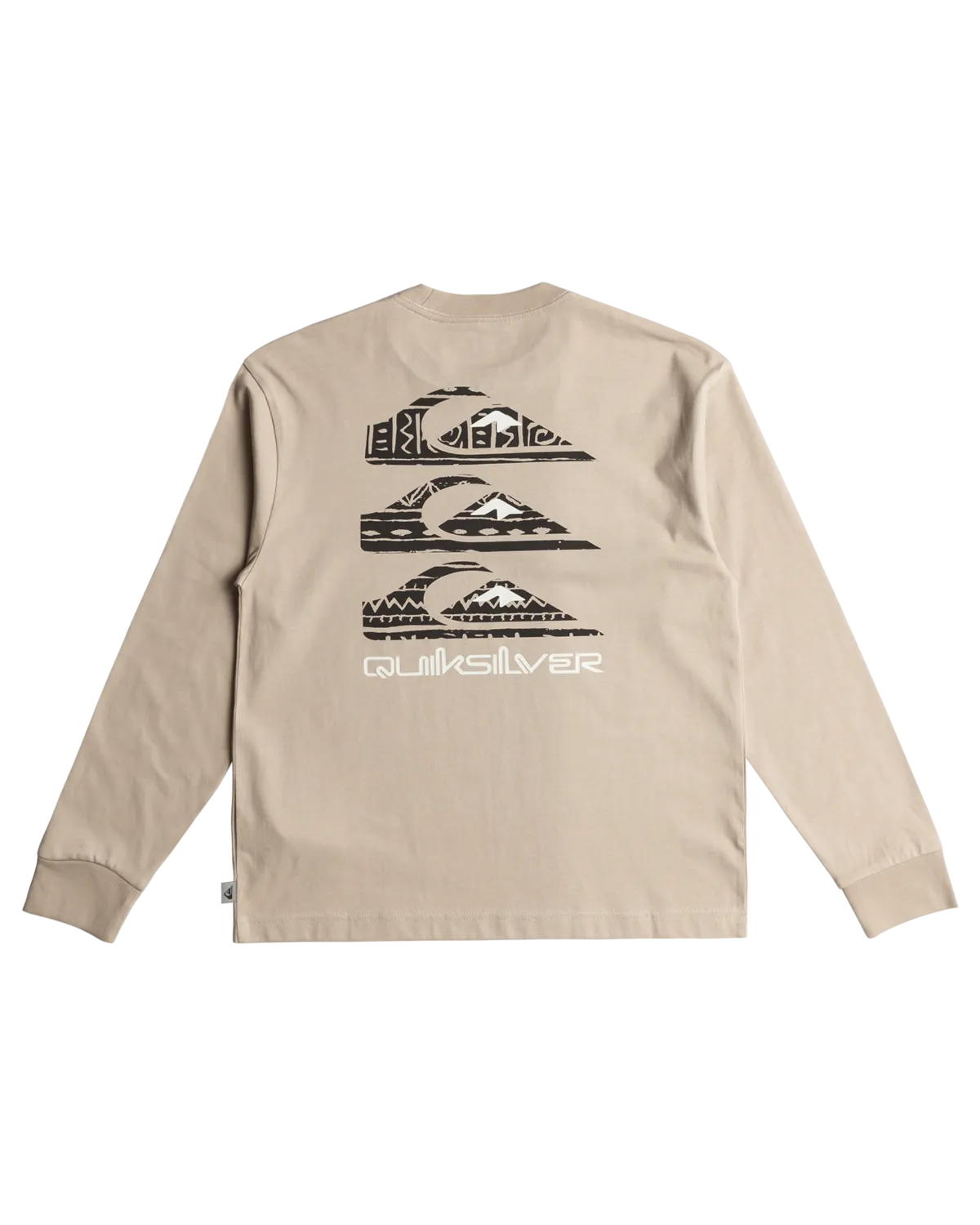 Boys Vintage Mix Long Sleeve T-Shirt in Plaza Taupe