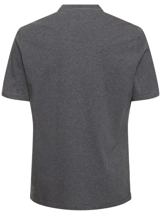 Brunello Cucinelli   Brunello Cucinelli cotton logo t-shirt 