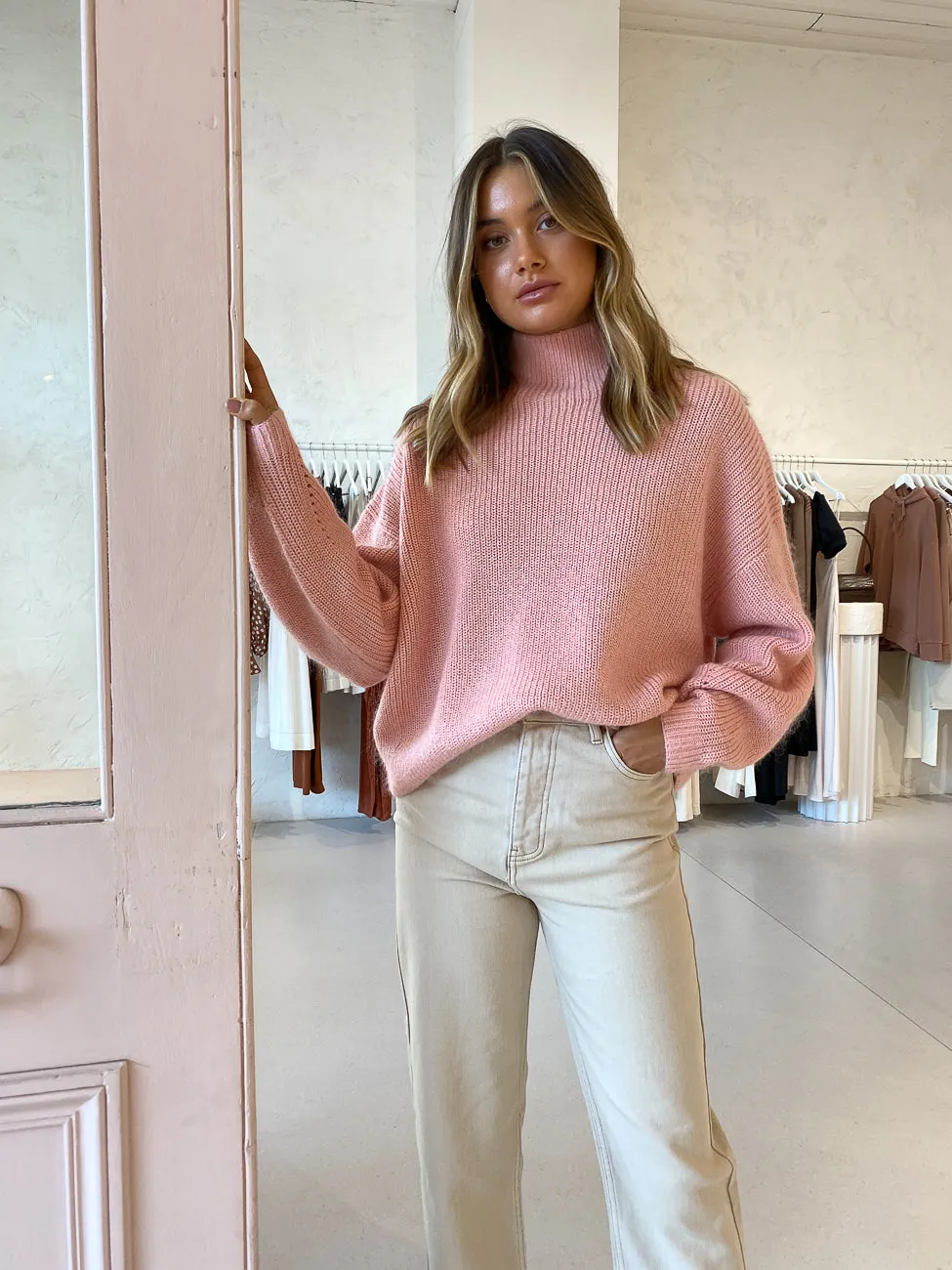 Camilla and Marc Tanami Knit Jumper in Dusty Pink