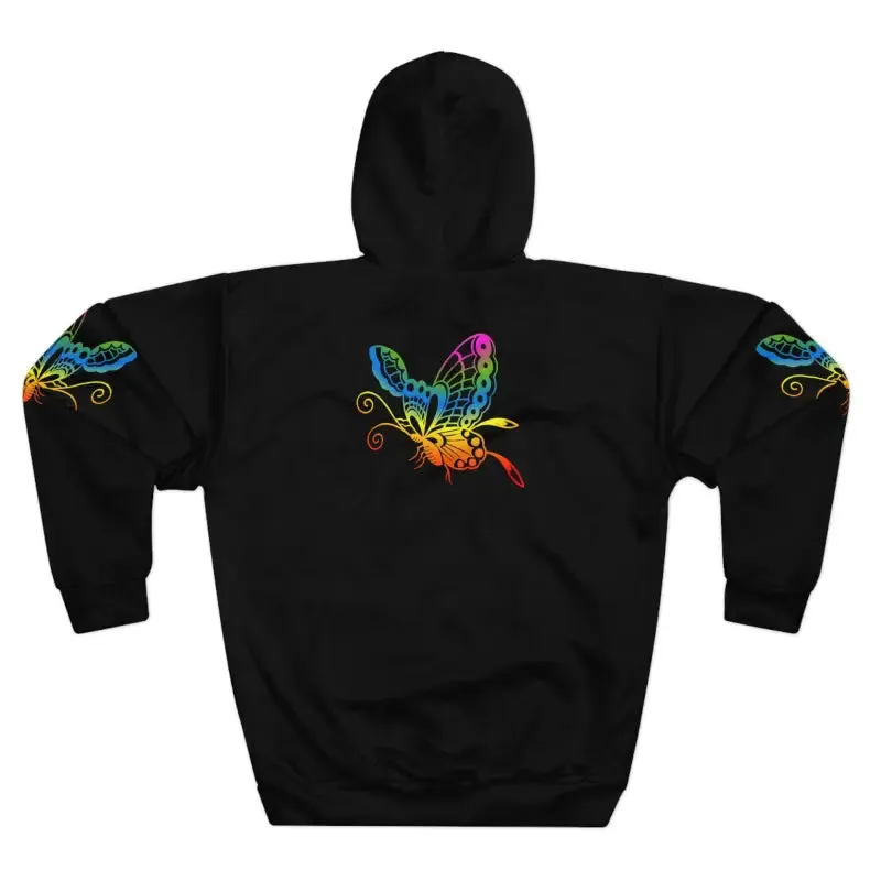 Caterpillar Butterfly Transformation Pullover Hoodie