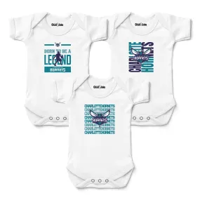 Charlotte Hornets 3-Pack Bodysuits