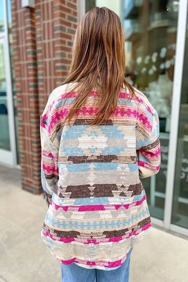 Charlotte - Sienna Multi Colored Western Shacket