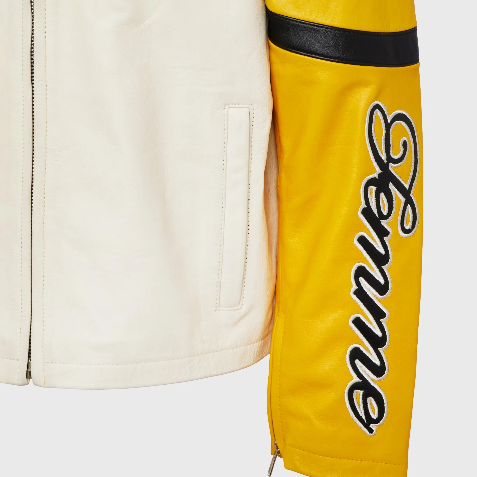 Classic Moto Jacket Yellow