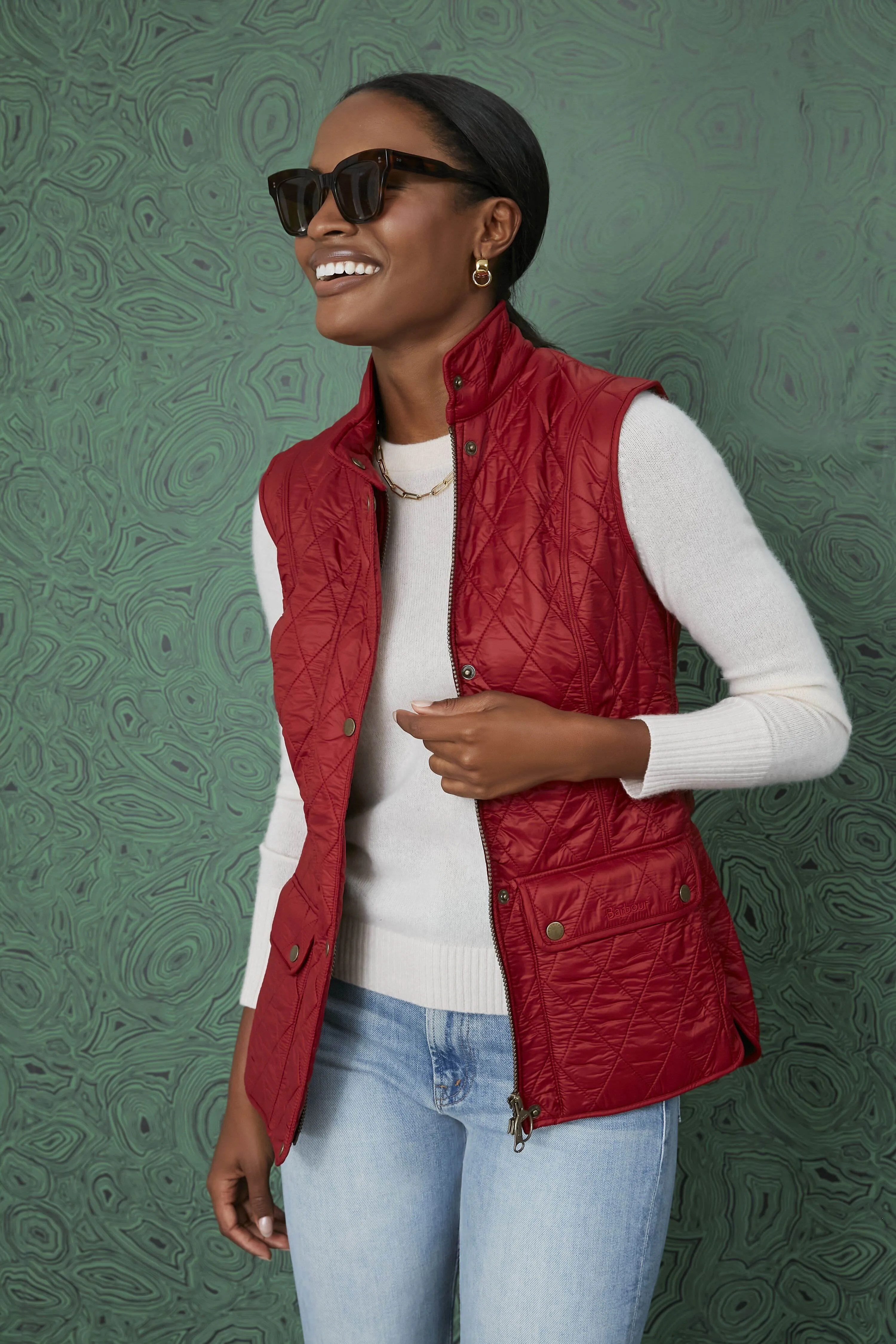 Dark Red Wray Gilet