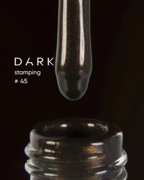DARK STAMPING POLISH №45 BROWN METALLIC, 8 ML Article : S045