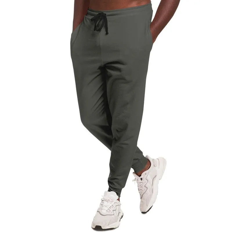 Dark Yellow Gray Joggers | Unisex | with PLUS sizes | Dark Pale Yellow Gray | C0M0Y10K80