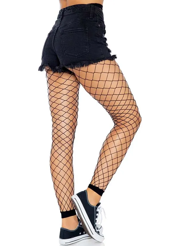 Diamond Net | FOOTLESS TIGHTS