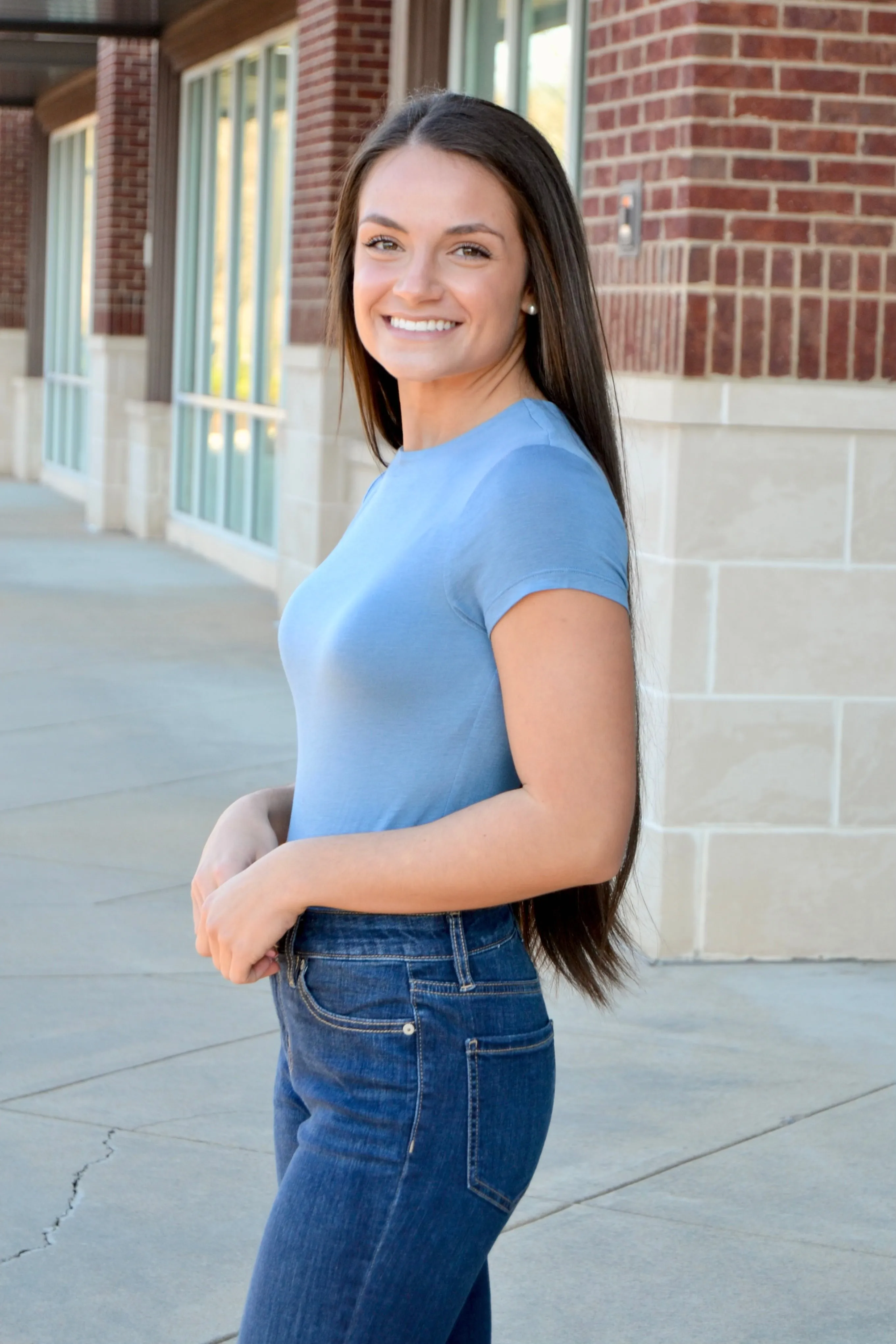 Double layer cap sleeve bodysuit