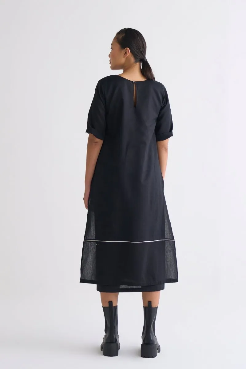 Double Layer Dress - Black