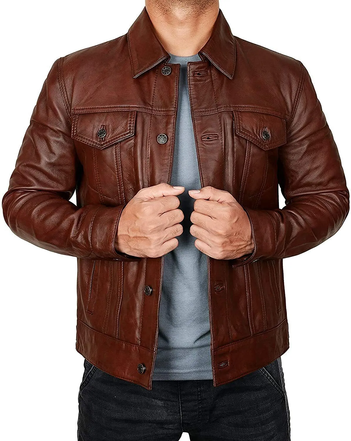 Exquisite Collection of Iconic Cowboy Jackets: Empowered by Famous TV Series, Crafted in Premium Leather, and Available in 7 Stunning Colors