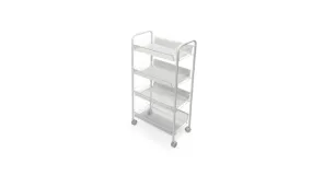 Fine Living Limber 4 Layer Trolley - White