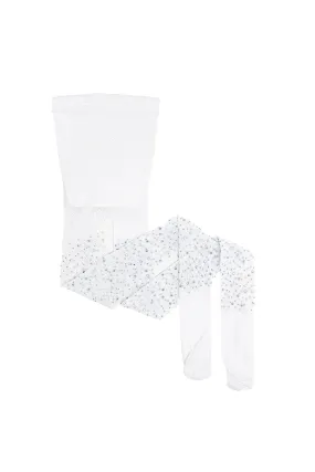 Great Pretenders Rhinestone Tights - White