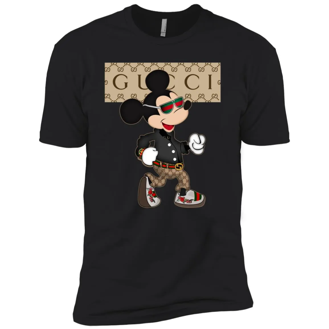 Gucci Shirt Mickey Mouse T-shirt Men Short Sleeve T-Shirt