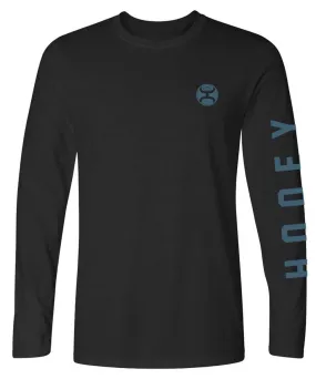 HOOey Inverted HOOey (Black) - Mens Long Sleeve T-Shirt