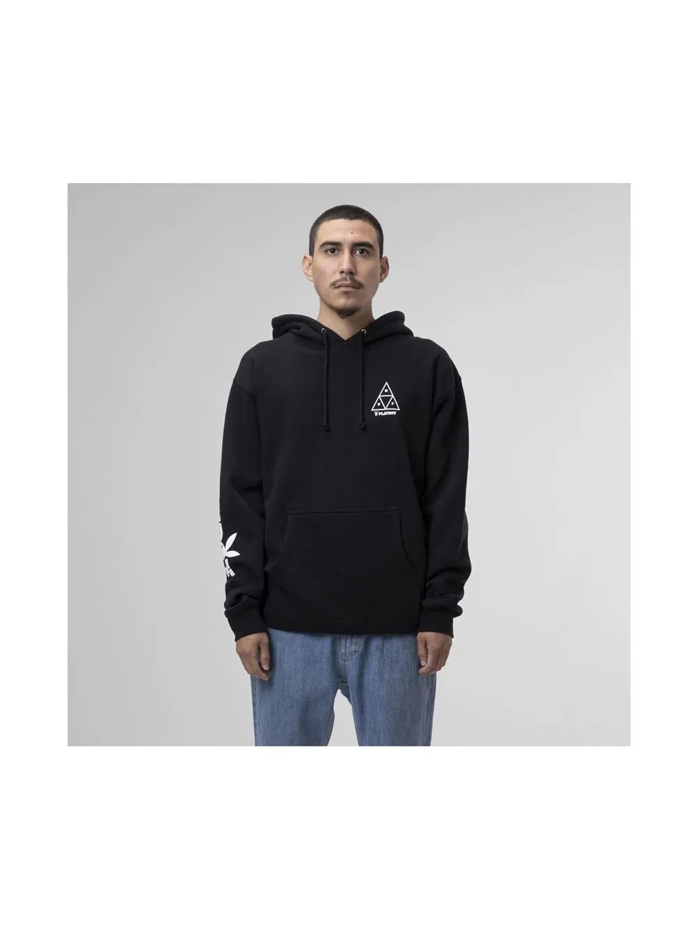 Huf X Playboy Bunny Triple Triangle Pullover Hoodie Black PF00380