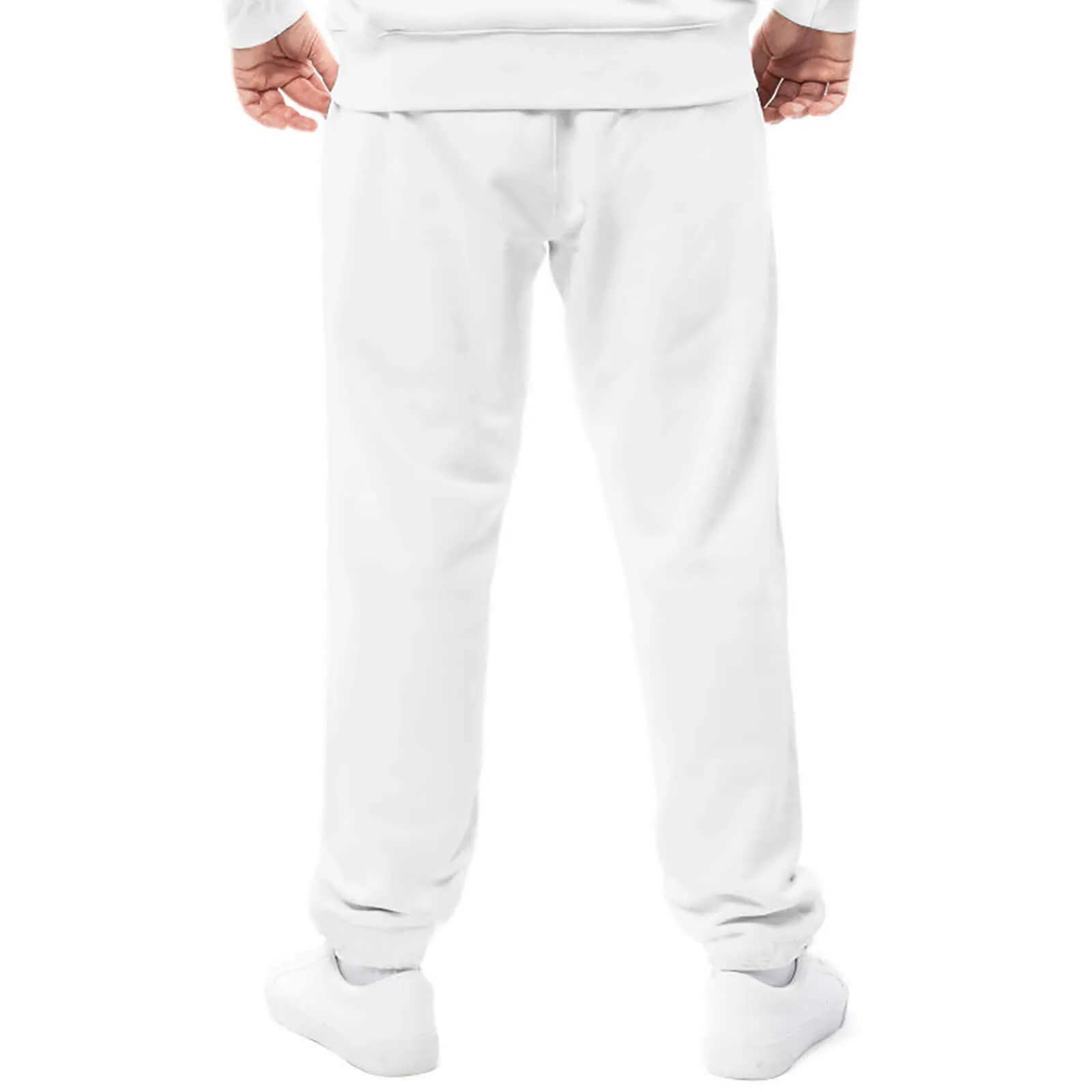 KING 02-01 White Men's Designer Joggers