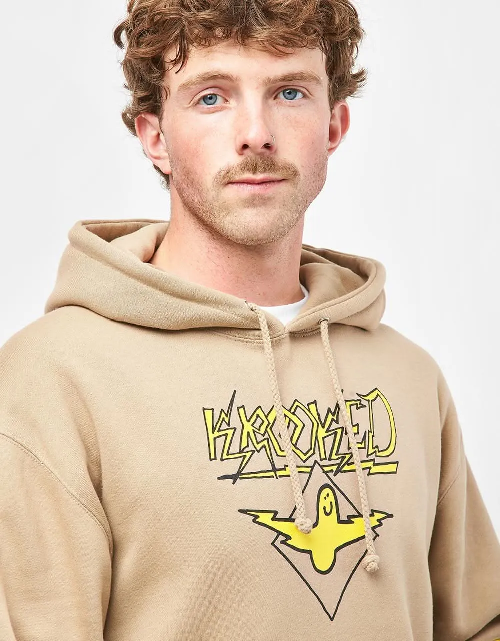 Krooked Bird Lightening Pullover Hoodie - Sandstone/Yellow