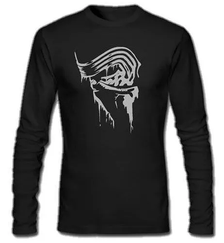 Kylo Ren Mask Side View Star Wars Episode VII The Force Awakens Long Sleeve T-shirt