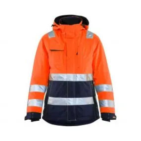 Ladies&#x20;High&#x20;Vis&#x20;Winter&#x20;Jacket&#x20;4872&#x20;High&#x20;Vis&#x20;Oranje&#x2F;Marineblauw&#x20;-&#x20;Bl&#xE5;kl&#xE4;der