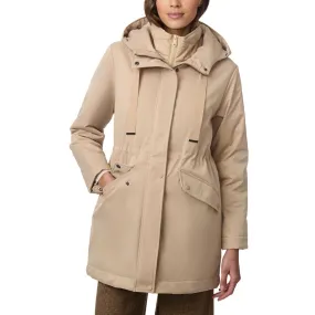 Lightweight Hooded Rain Coat Light Beige