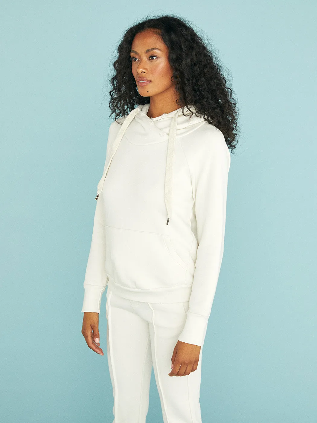 Lisse Pullover Hoodie - Soft White