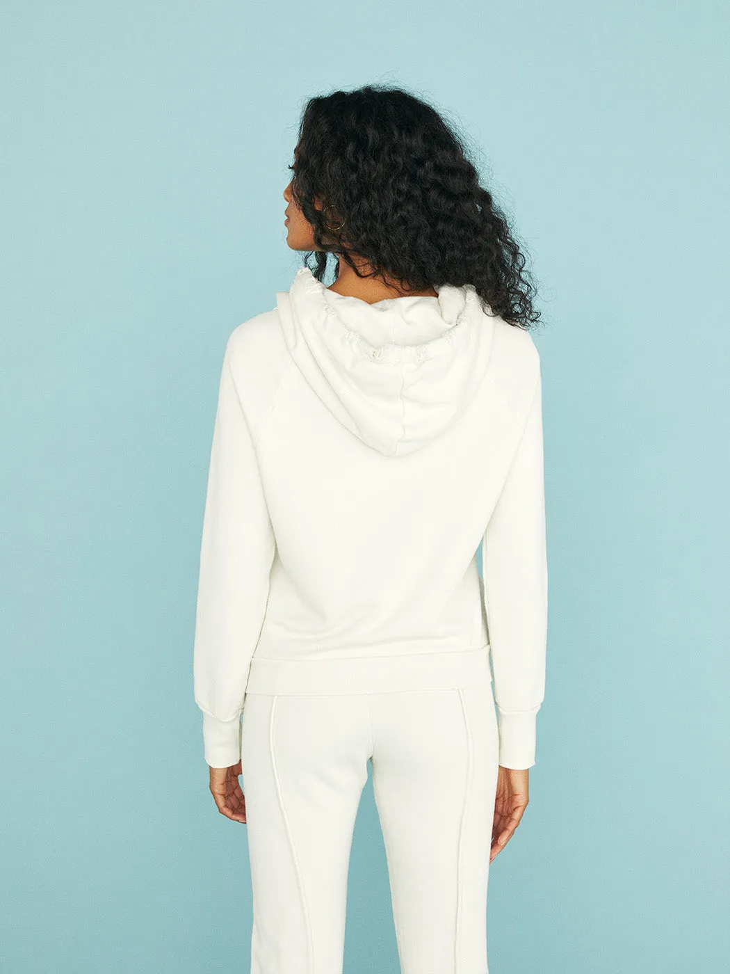 Lisse Pullover Hoodie - Soft White