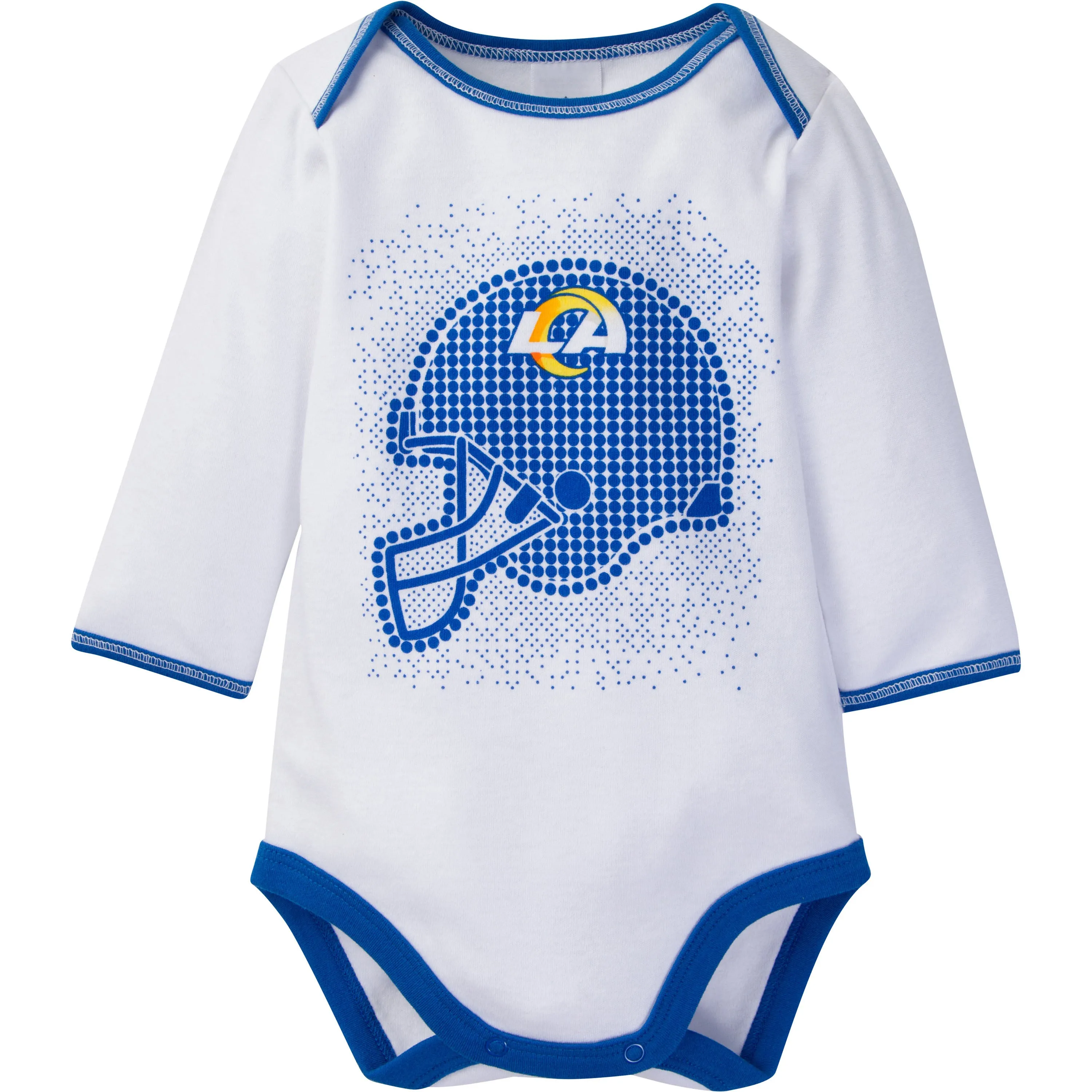 Los Angeles Rams 3 Piece Bodysuit, Cap and Footed Pant Set