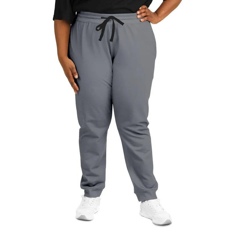 Medium Dark Blue Gray Joggers | Unisex | with PLUS sizes | Medium Dark Pale Blue Gray | C10M10Y0K60