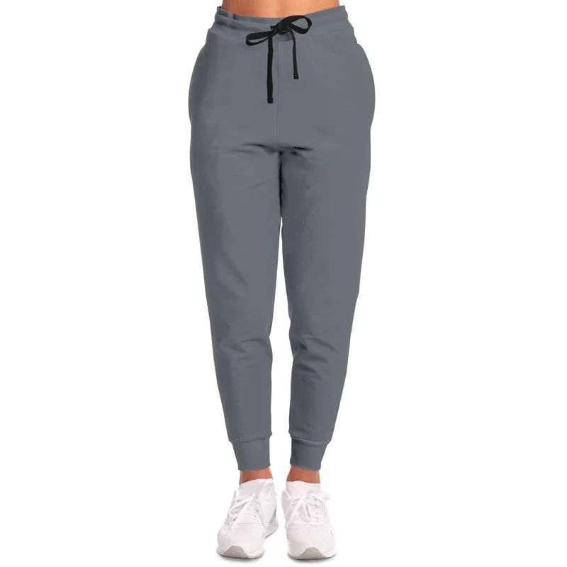 Medium Dark Blue Gray Joggers | Unisex | with PLUS sizes | Medium Dark Pale Blue Gray | C10M10Y0K60