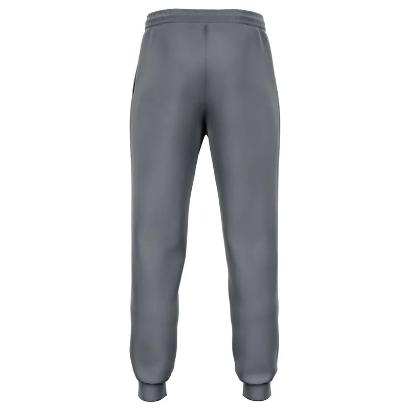 Medium Dark Blue Gray Joggers | Unisex | with PLUS sizes | Medium Dark Pale Blue Gray | C10M10Y0K60