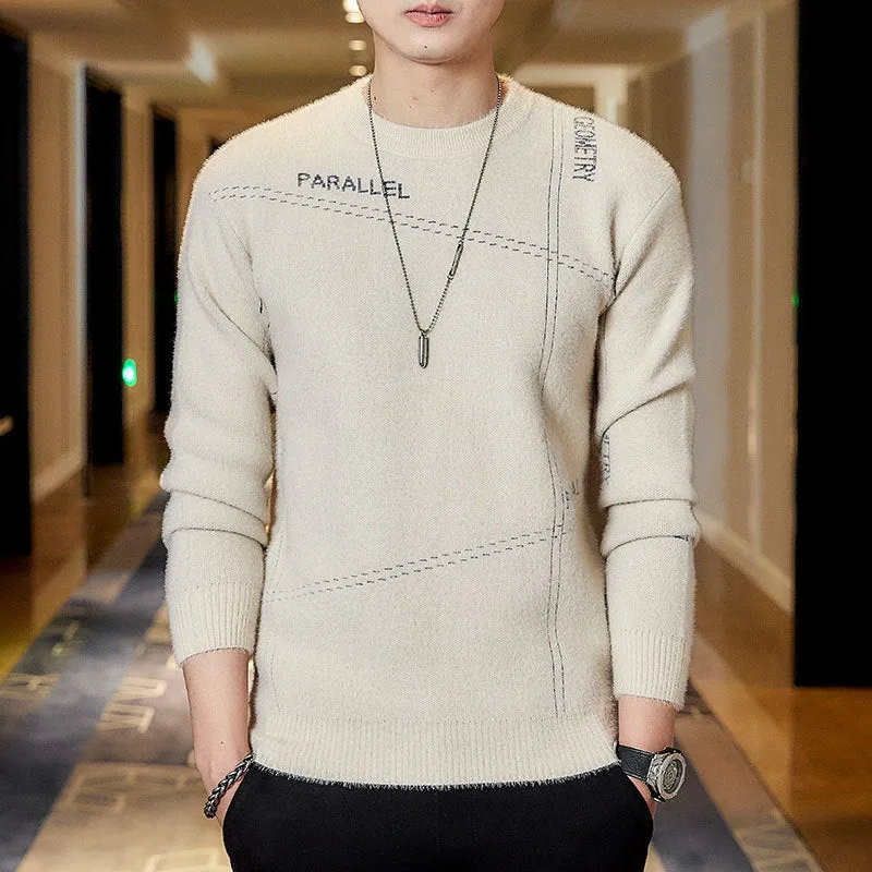 Men All-match Sweater Casual Top