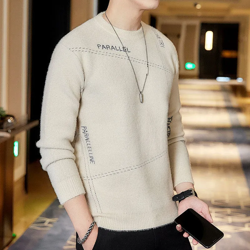 Men All-match Sweater Casual Top