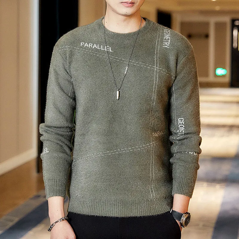 Men All-match Sweater Casual Top