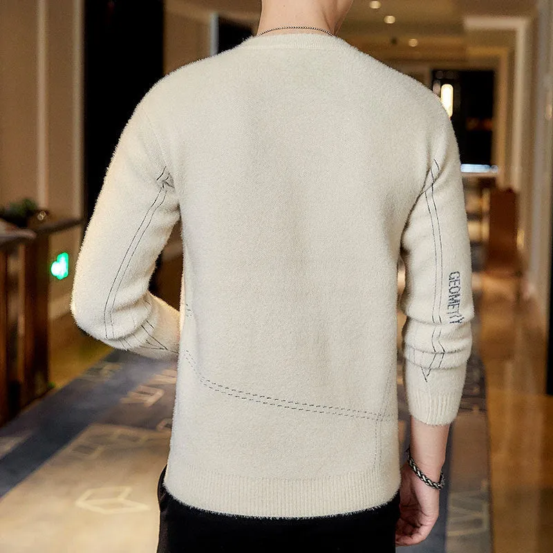 Men All-match Sweater Casual Top