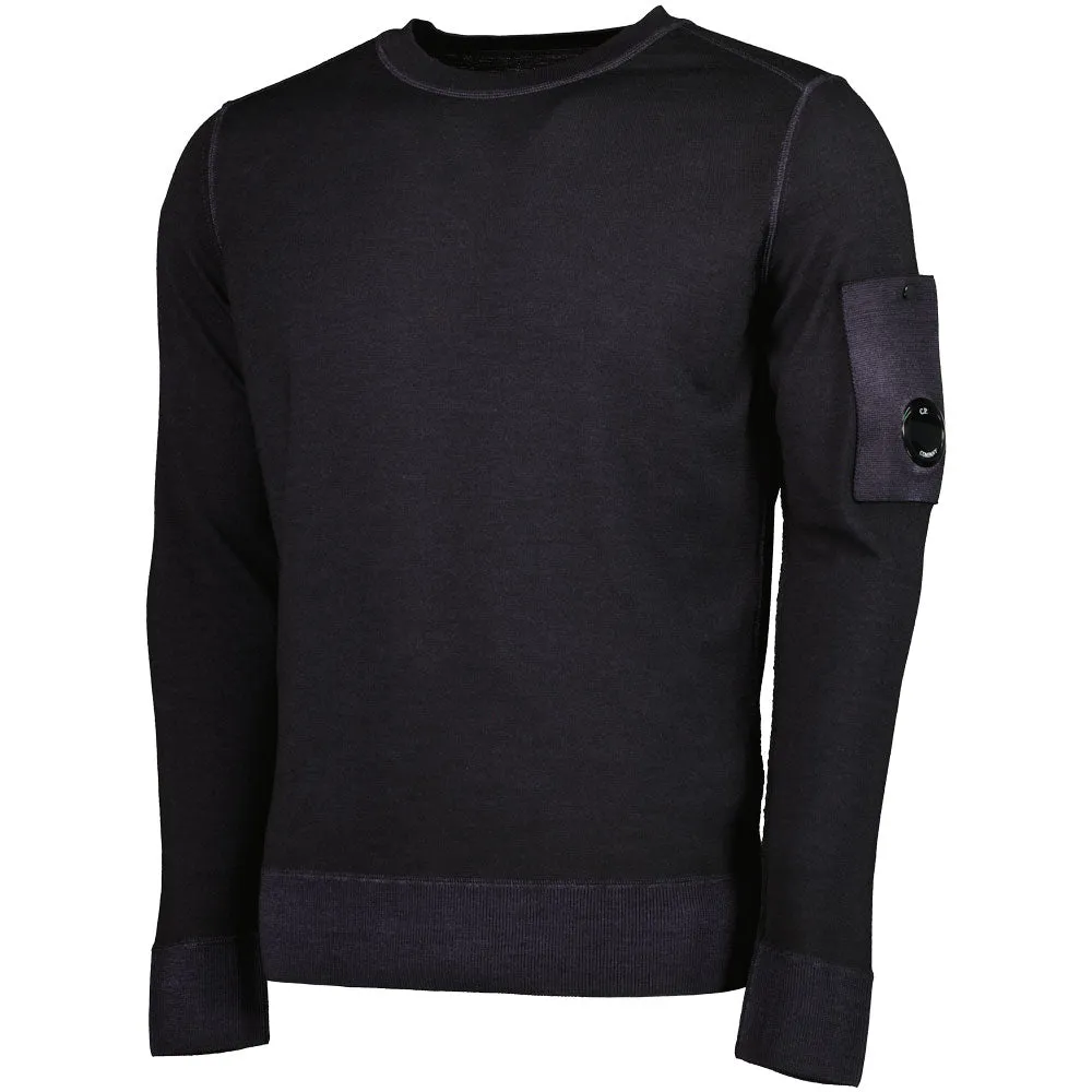 Merino Wool Crewneck Lens Knit